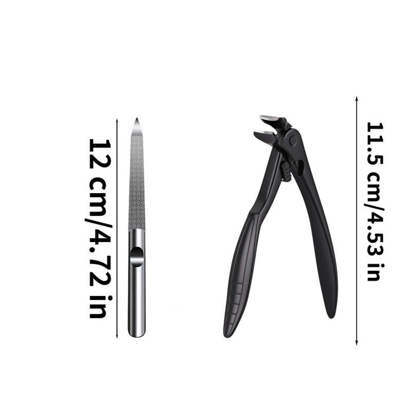 βοΈ Black Curved Nail Clipper β Ergonomic & Easy for Seniors π€