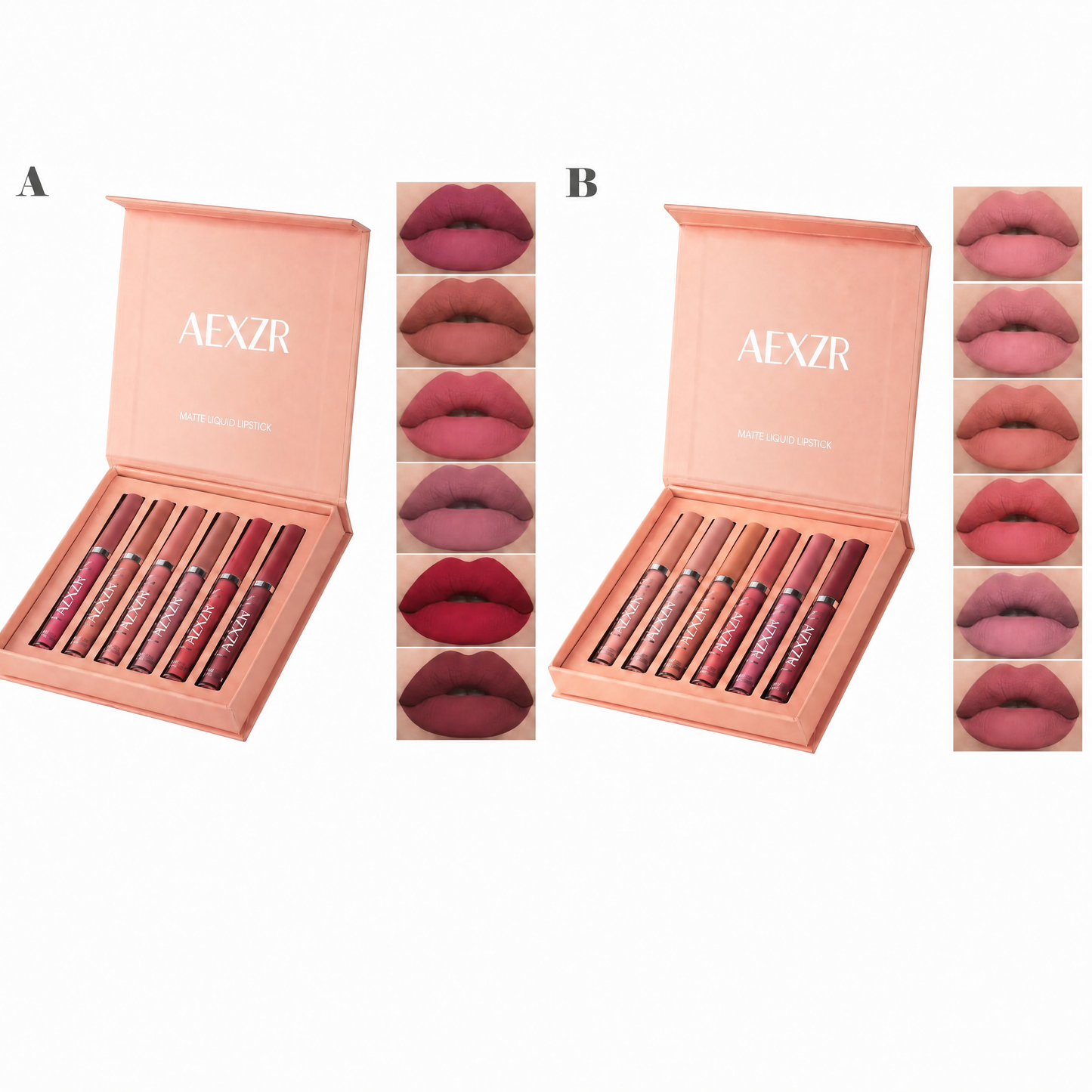 💄👄6-Color Matte Liquid Lipstick Set💄 – High-Pigment, Hydrating, Easy Application✨