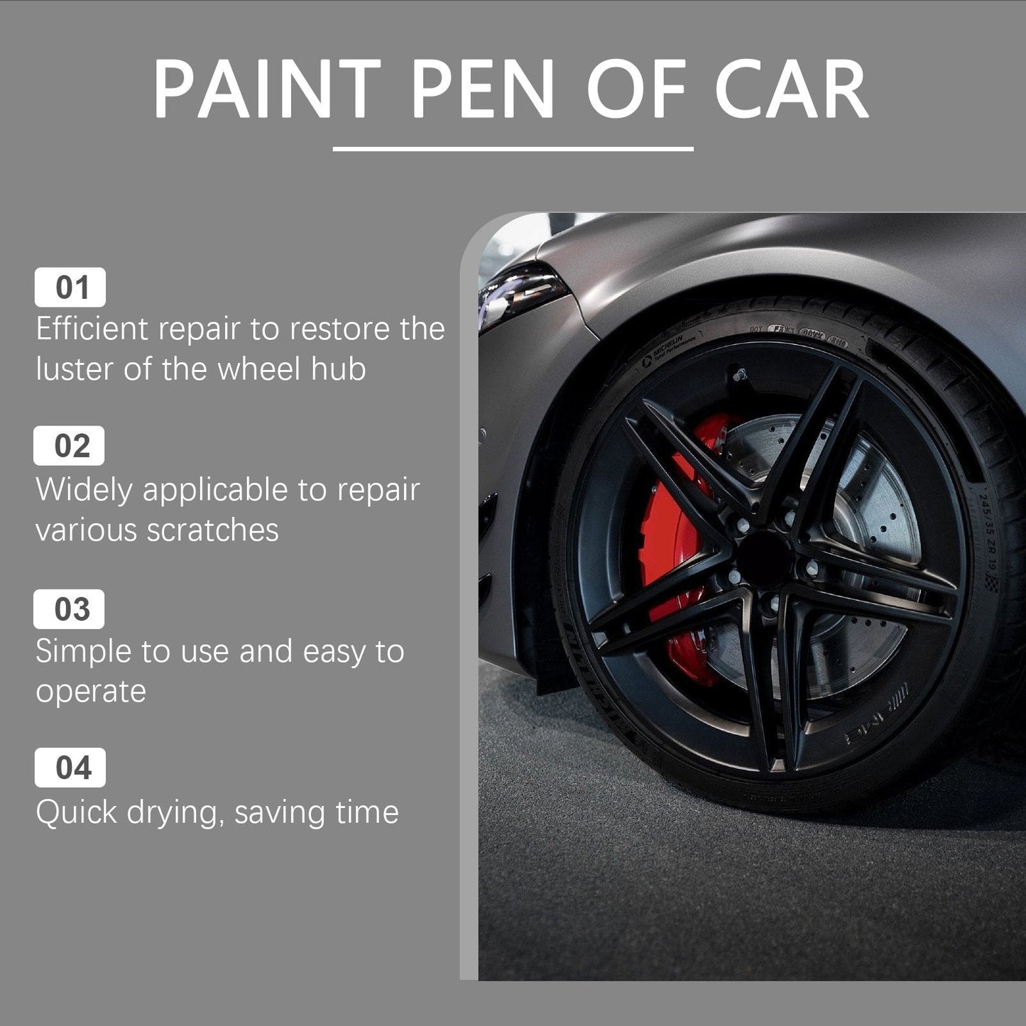 🚗🥳HOT SALE🥳🚗 Magic Car Scratch Repair Pen – Fix rim scratches in minutes🛠️