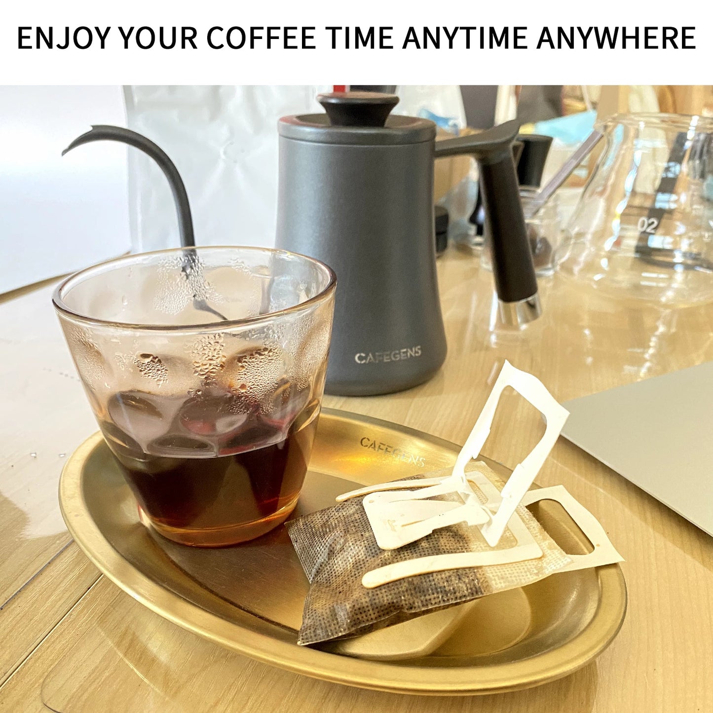 ☕ Hanging Ear Coffee Filter Bag –📦 No Dripper Needed, Perfect for Travel & Camping🏕️