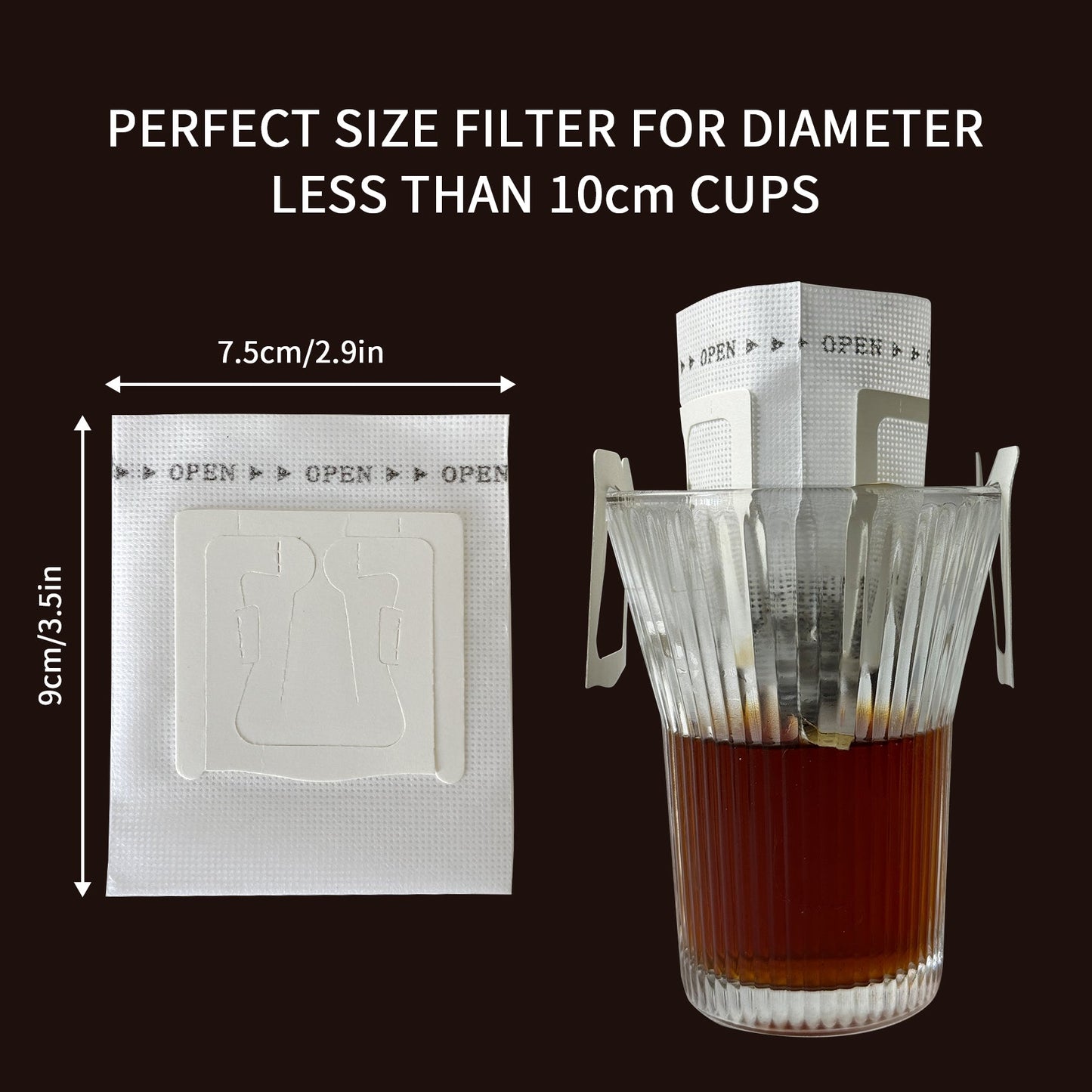 ☕ Hanging Ear Coffee Filter Bag –📦 No Dripper Needed, Perfect for Travel & Camping🏕️
