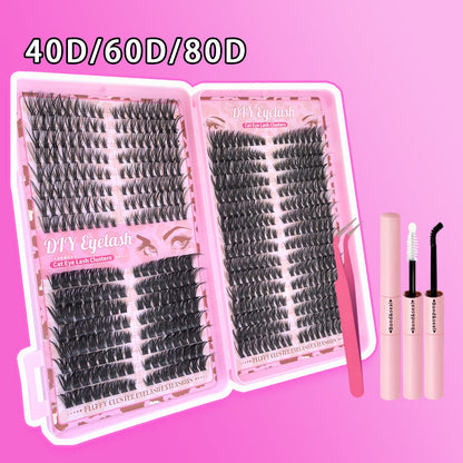 ✨💯AEXZR® DIY Lash Extension Kit –👁️ Lash Clusters, Bond & Seal, Tweezers Included💯