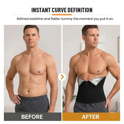 🏆OUTDR™Waist Trainer Trimmer Zipper Sweat Belt🔥