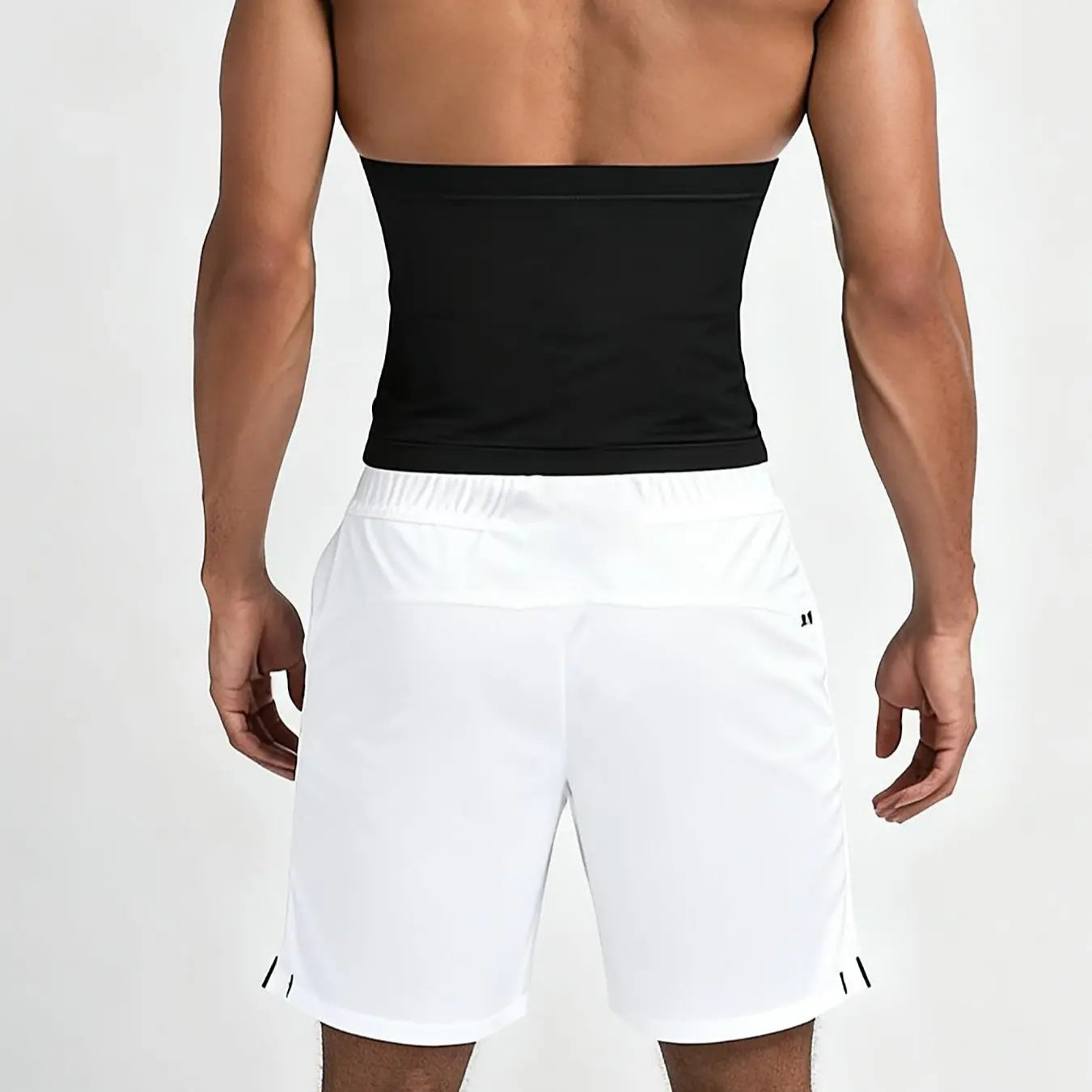 Waist Trainer Trimmer Zipper Sweat Belt Band for Men, Sauna Belt Suit Workout, Sporty Design, All Seasons, Plain Pattern, Fitness Waist Trainer, Exercise Waistband, Elastic Waist