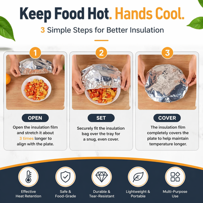 🔥 OUTDR™ Insulated Food Covers (50 PCS) – Keep Meals Warm, Ready, & Covered🍽️