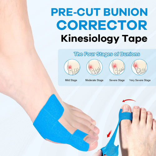 🏆Medical-Grade Bunion Tape – 🦶Hypoallergenic, Breathable, Painless Removal👟