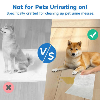 Pet Quick Absorbent Sheets, New Style Dog Pee Pad, 12"X10" for Urine and Pet Stain & Odor Remover
