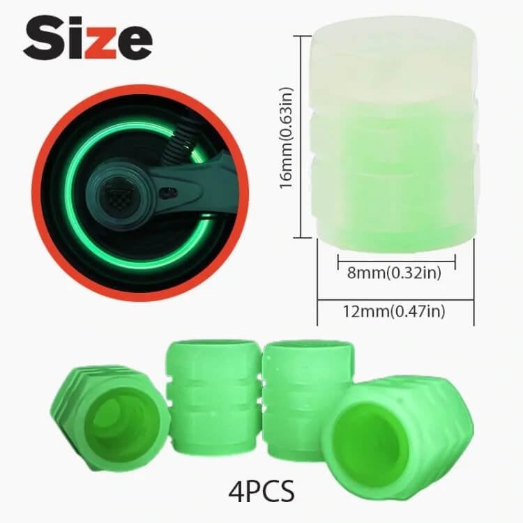 🚗Luminous Tire Valve Stem Caps✨– For Cars, Trucks, SUVs, Bikes & Motorcycles🌙
