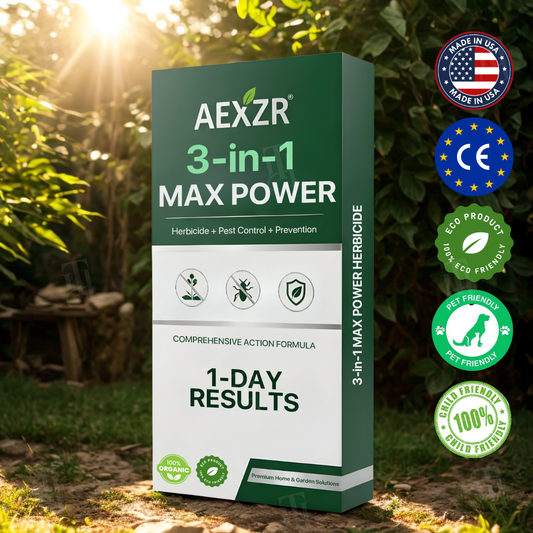 🏆🛡️AEXZR® 3 in 1 Max Power Herbicide Kill Weeds DEAD in 24 Hours – Organic, Pet-Safe Garden Guardian! 🔥