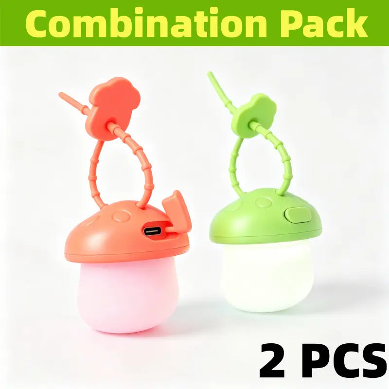 LED Night Mushroom Safety Light , Durable Waterproof Collar Pendant, Keep Dogs & Cats Visible at Night , Multi-Use Outdoor Light for Walks, Hiking & Cycling Safety Light for Pets, Backpack Light, Bike Light, Outdoor Safety Charm