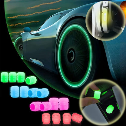 🚗Luminous Tire Valve Stem Caps✨– For Cars, Trucks, SUVs, Bikes & Motorcycles🌙