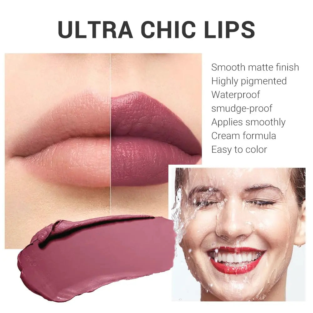 Long-Lasting Waterproof Matte Lipstick for Women - Christmas Makeup - Lipstick & Matte Lip Gloss