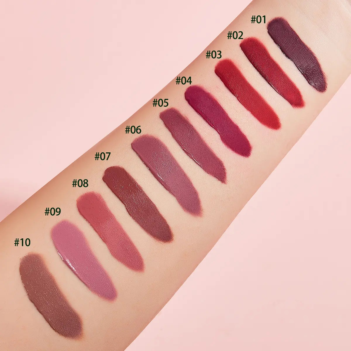 Long Lasting Lip Gloss Set, 10Pcs/Set Waterproof Matte Lip Glaze Sticks, Easy Coloring Lip Sticks, Suitable for All Occasions Lip Makeup, Cosmetic, Makeup Kit Set,Girlfriend Gifts, Mother'S Day Gifts, Christmas Gifts, Birthday Gifts, Cosmetics