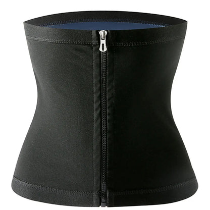 Waist Trainer Trimmer Zipper Sweat Belt Band for Men, Sauna Belt Suit Workout, Sporty Design, All Seasons, Plain Pattern, Fitness Waist Trainer, Exercise Waistband, Elastic Waist