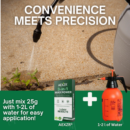 🏆🛡️AEXZR® 3 in 1 Max Power Herbicide Kill Weeds DEAD in 24 Hours – Organic, Pet-Safe Garden Guardian! 🔥