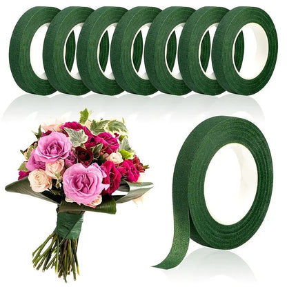 4 Rolls Floral Tape, Garden Packaging Film, Flower Bouquet Wrapping, Plant Stem Wrap, Craft Supplies, Artificial Flowers, DIY Decorations