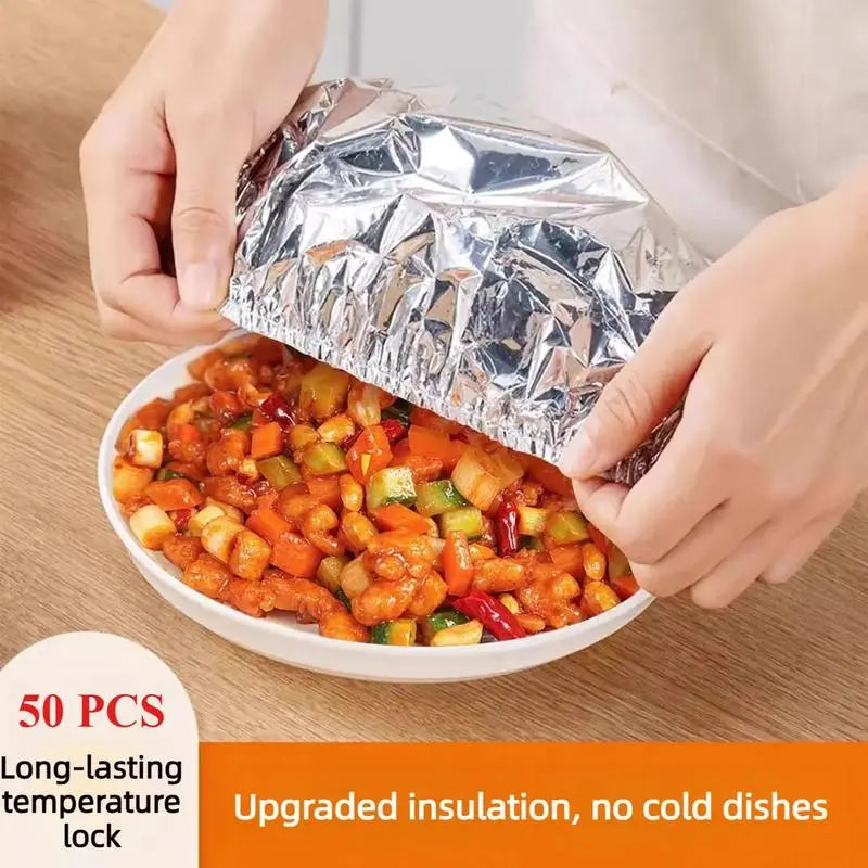 🔥 OUTDR™ Insulated Food Covers (50 PCS) – Keep Meals Warm, Ready, & Covered🍽️