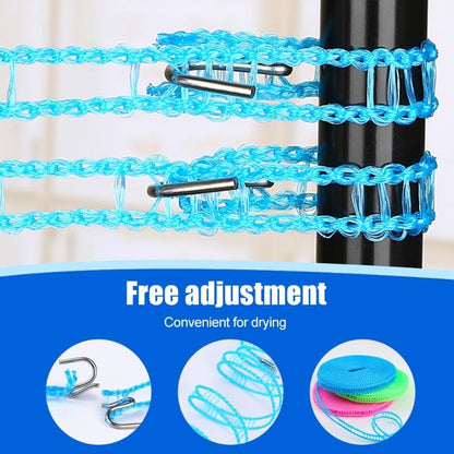 🏆Windproof Anti-Slip Drying Line💪 – Holds Up to 15kg, For Camping & Home
