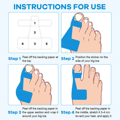 🏆Medical-Grade Bunion Tape – 🦶Hypoallergenic, Breathable, Painless Removal👟