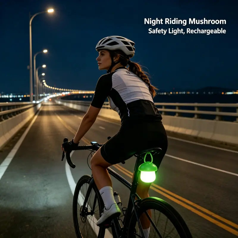 LED Night Mushroom Safety Light , Durable Waterproof Collar Pendant, Keep Dogs & Cats Visible at Night , Multi-Use Outdoor Light for Walks, Hiking & Cycling Safety Light for Pets, Backpack Light, Bike Light, Outdoor Safety Charm