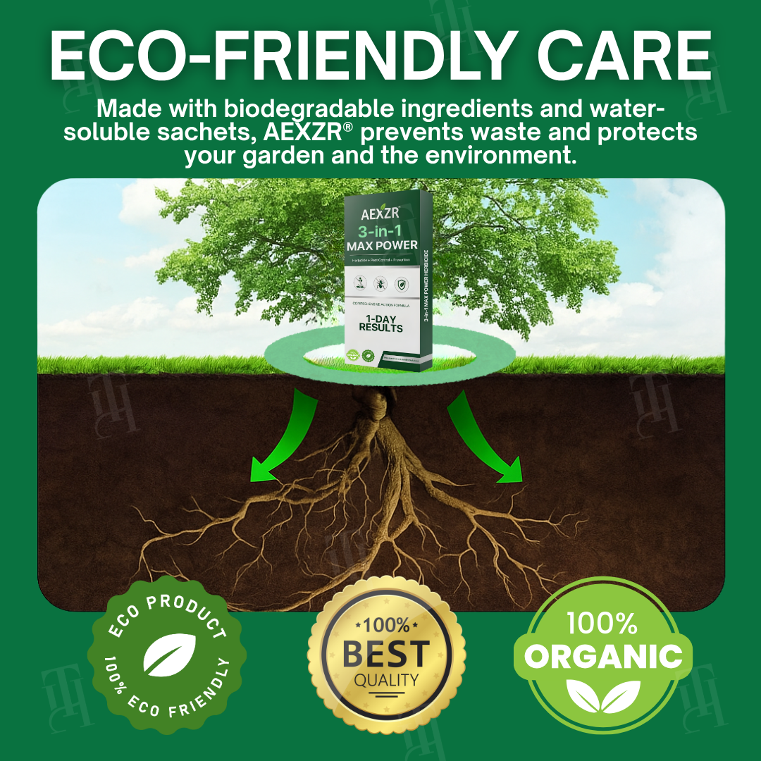 🏆🛡️AEXZR® 3 in 1 Max Power Herbicide Kill Weeds DEAD in 24 Hours – Organic, Pet-Safe Garden Guardian! 🔥