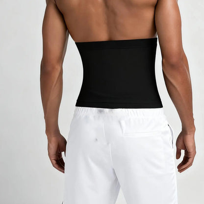 Waist Trainer Trimmer Zipper Sweat Belt Band for Men, Sauna Belt Suit Workout, Sporty Design, All Seasons, Plain Pattern, Fitness Waist Trainer, Exercise Waistband, Elastic Waist