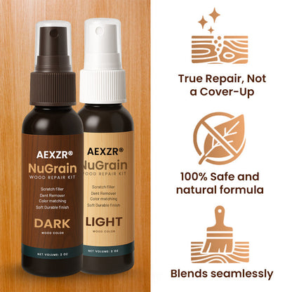 🏆✨Offical Store: AEXZR® NuGrain Wood Repair Kit – 🛡️Nano-Wood Fiber Heals Scratches in 60 Secs⚡