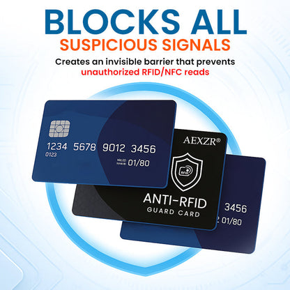 🏆Official Store |AEXZR® Anti-RFID Guard Card🌟Stop Electronic Skimming & Data Theft