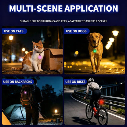 LED Night Mushroom Safety Light , Durable Waterproof Collar Pendant, Keep Dogs & Cats Visible at Night , Multi-Use Outdoor Light for Walks, Hiking & Cycling Safety Light for Pets, Backpack Light, Bike Light, Outdoor Safety Charm