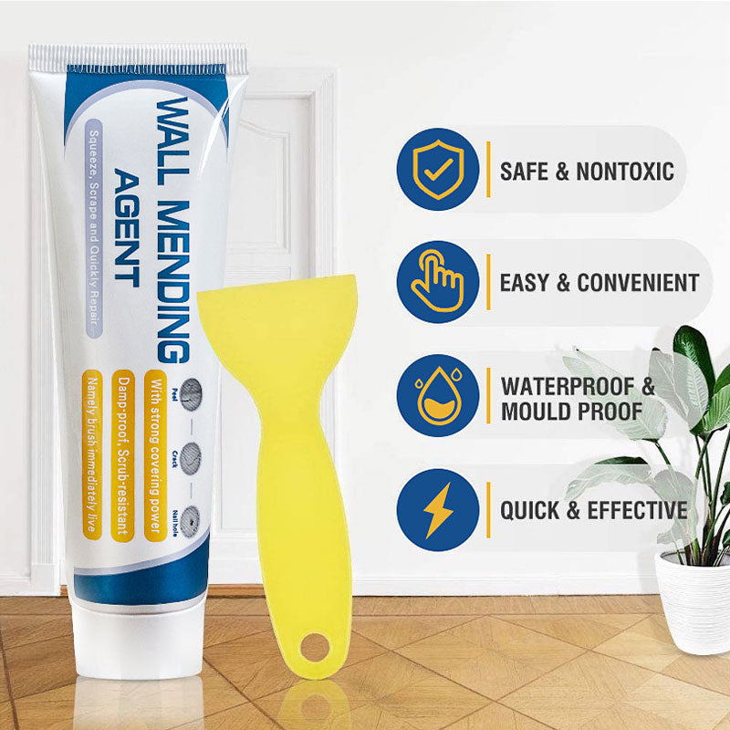 🏆Efficient Drywall Repair Kit with Scraper -🛠️ Strong Adhesion, Smooth Finish, No Dusty Residue✅