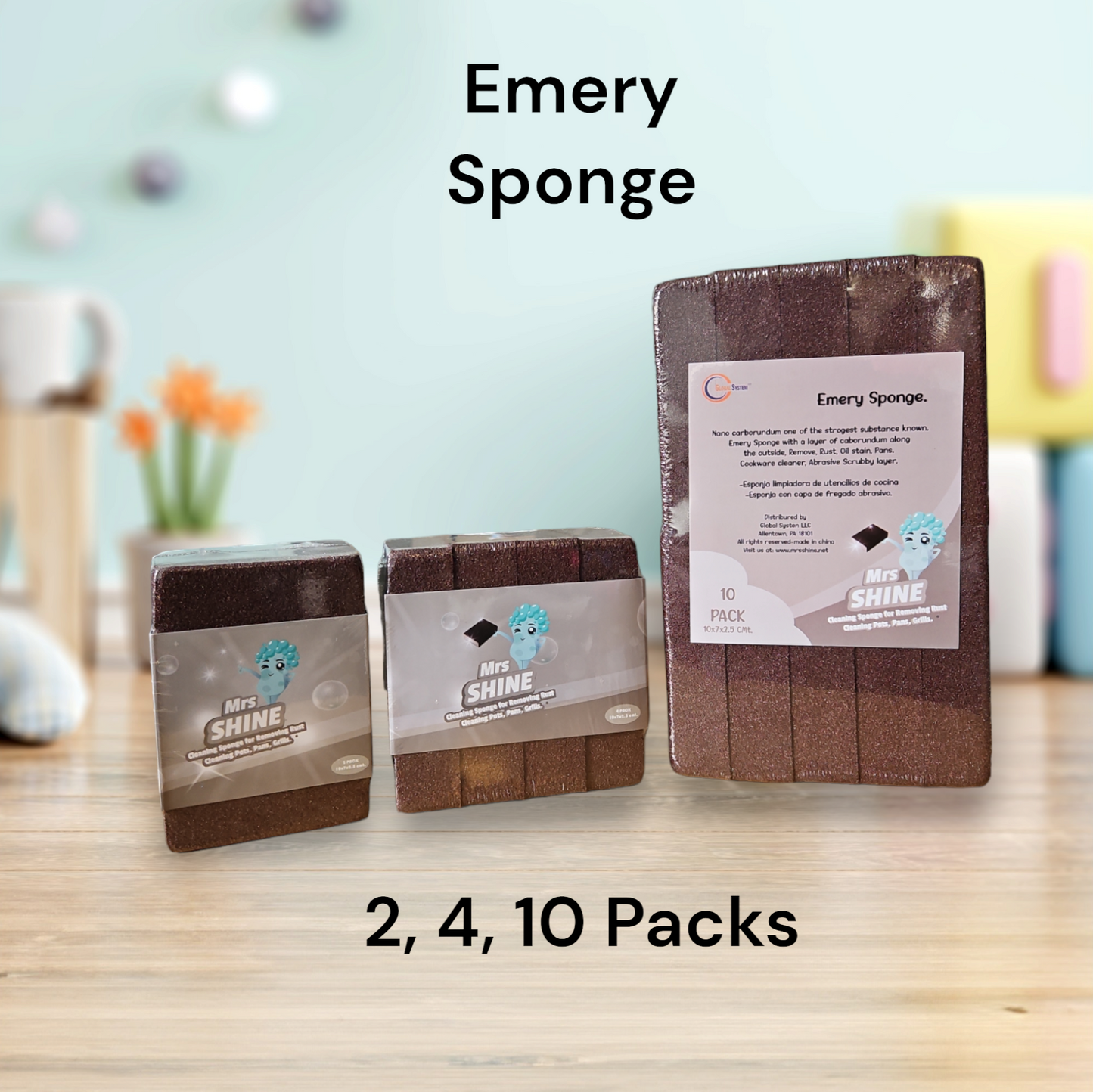 🧽 Nano Carborundum Scouring Pad – 🌿No Chemicals Needed, Removes Rust & Burnt Grease✨