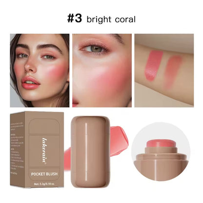✨Pocket Blush Stick 3-in-1 Cheek Lip Tinted Moisturizing
