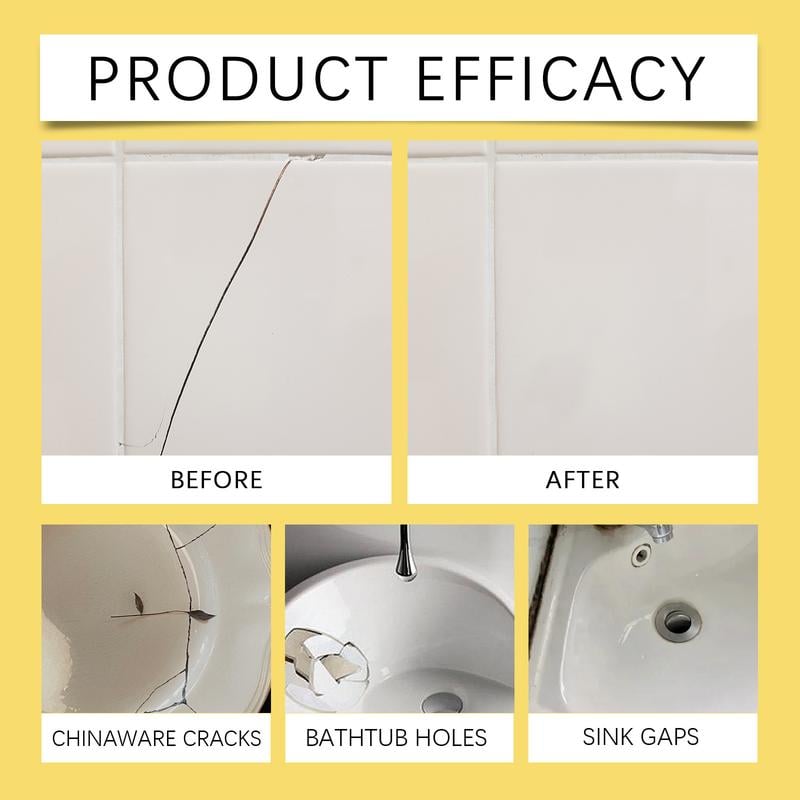 🏆🔥Quick-Drying Tile Repair -🔧 DIY Pro Kit for Cracks & Chips✨