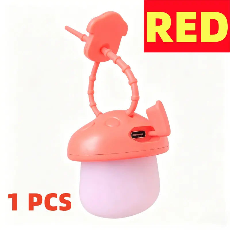 LED Night Mushroom Safety Light , Durable Waterproof Collar Pendant, Keep Dogs & Cats Visible at Night , Multi-Use Outdoor Light for Walks, Hiking & Cycling Safety Light for Pets, Backpack Light, Bike Light, Outdoor Safety Charm