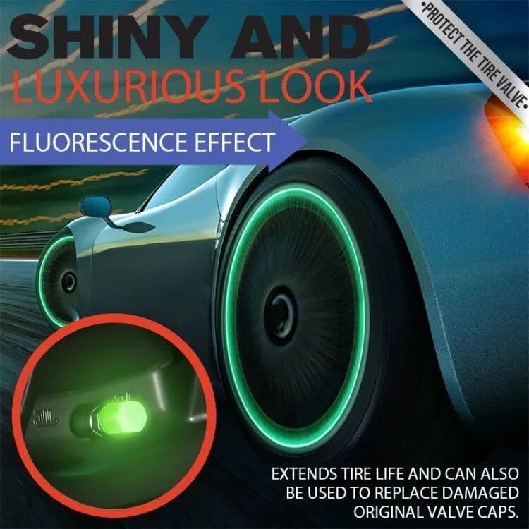 🚗Luminous Tire Valve Stem Caps✨– For Cars, Trucks, SUVs, Bikes & Motorcycles🌙