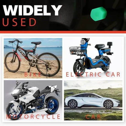 🚗Luminous Tire Valve Stem Caps✨– For Cars, Trucks, SUVs, Bikes & Motorcycles🌙