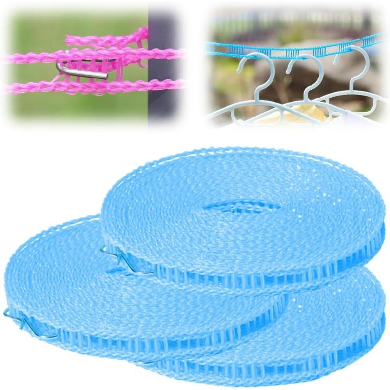 🏆Windproof Anti-Slip Drying Line💪 – Holds Up to 15kg, For Camping & Home
