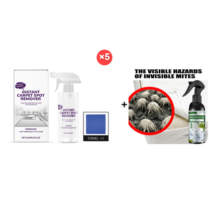 🥳🥳2026 HOT SALE🥳💞50K+ SOLD!☕️🧼 50% OFF! Powerful Carpet Stain Remover – No harsh fumes, hypoallergenic. Fast‑drying formula. Spray, wait, wipe – done. Restores carpet like new. 🏡💚