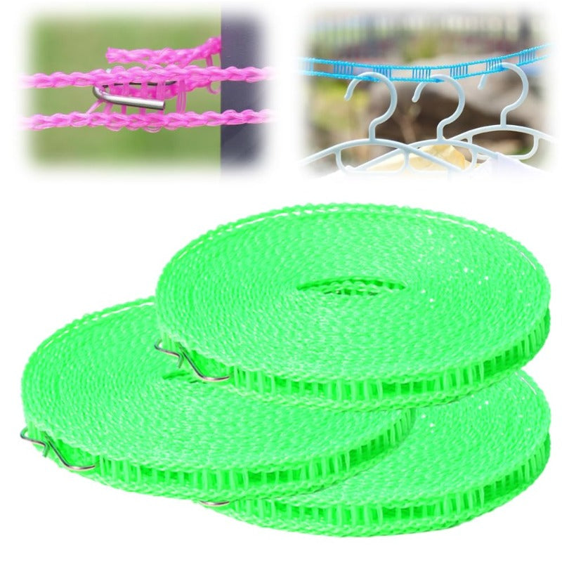 🏆Windproof Anti-Slip Drying Line💪 – Holds Up to 15kg, For Camping & Home