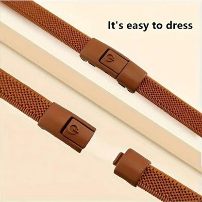 Adjustable Elastic No-Tie Shoelaces Set, 39.37" Length, Comfortable for Men & Women with Metal Lock Tips Outdoorfun