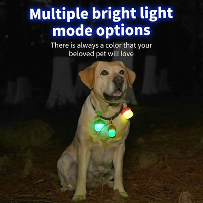 LED Night Mushroom Safety Light , Durable Waterproof Collar Pendant, Keep Dogs & Cats Visible at Night , Multi-Use Outdoor Light for Walks, Hiking & Cycling Safety Light for Pets, Backpack Light, Bike Light, Outdoor Safety Charm