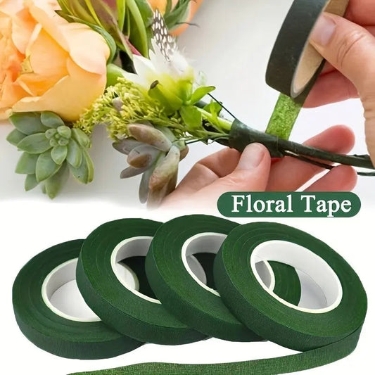 4 Rolls Floral Tape, Garden Packaging Film, Flower Bouquet Wrapping, Plant Stem Wrap, Craft Supplies, Artificial Flowers, DIY Decorations