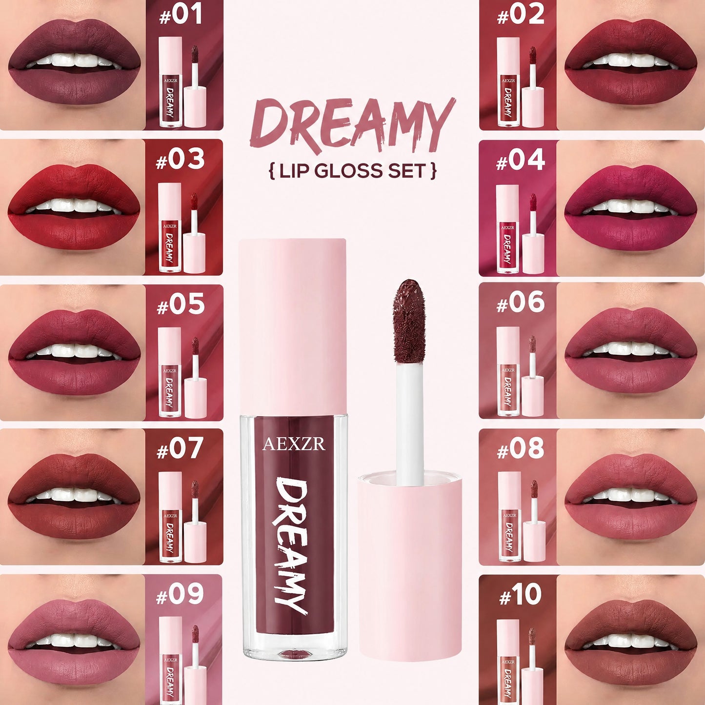 ☕ Kiss-Proof Matte Lipstick Set👄 – Smudge-Proof, Fade-Resistant, All-Day Wear💄