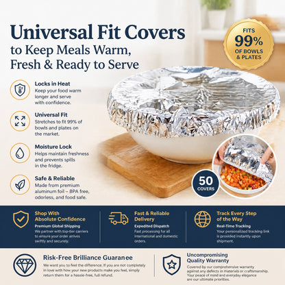 🔥 OUTDR™ Insulated Food Covers (50 PCS) – Keep Meals Warm, Ready, & Covered🍽️