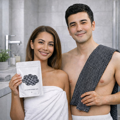 🏆Exfoliating Antibacterial Towel – ✨Kills Odor-Causing Bacteria, Baby-Smooth Skin🧼