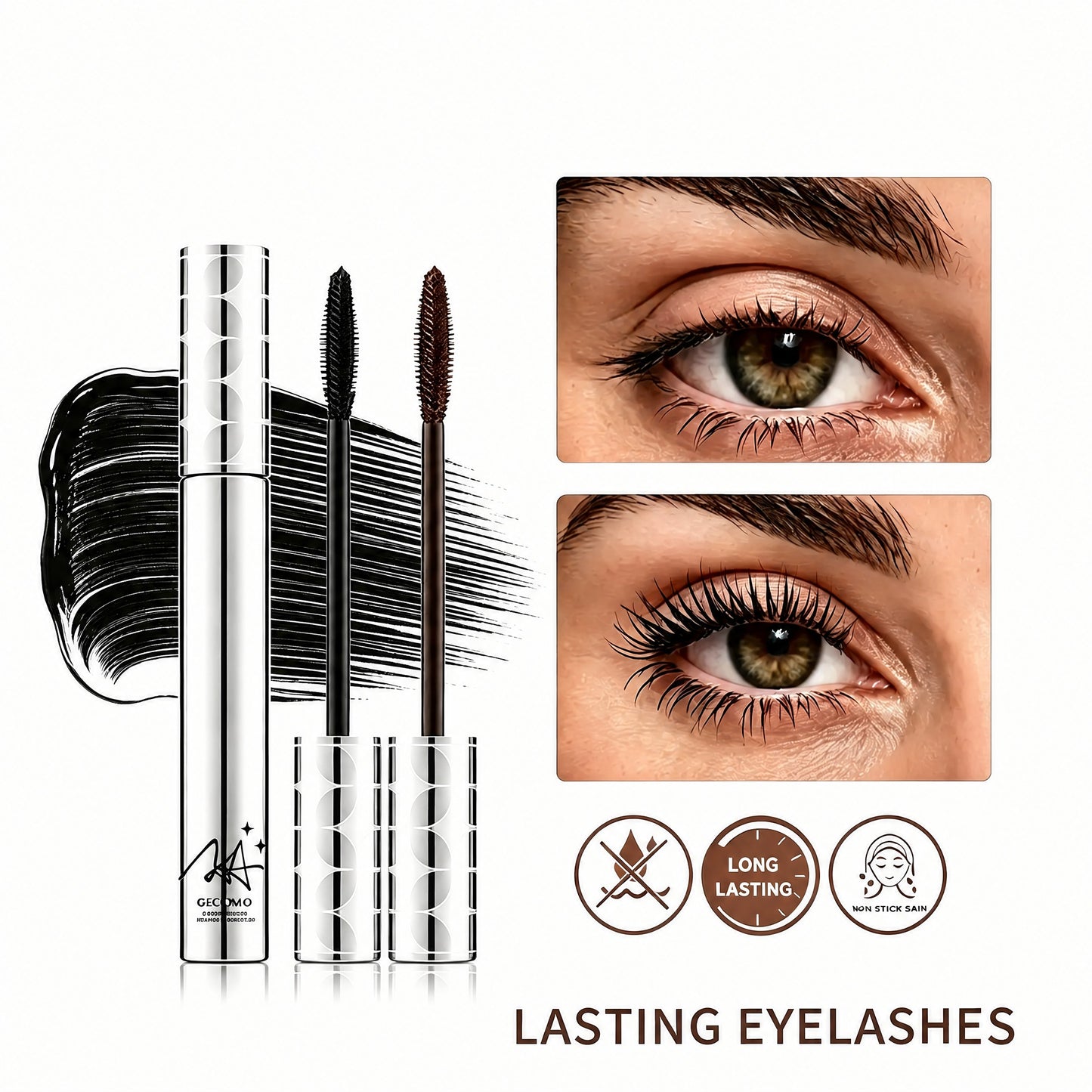 ✨Metal Wand Tubing Mascara – 🪄Smudge-Proof, Sweat-Proof, Zero Clumping👁️