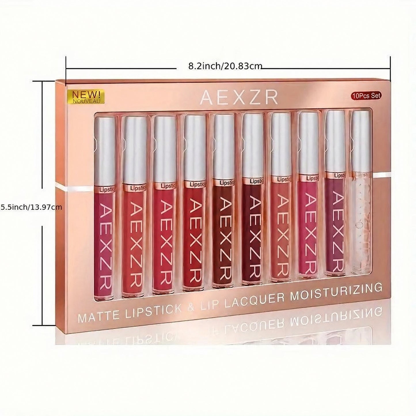 💄AEXZR®10 Pcs Matte Lip Glossy Set💋