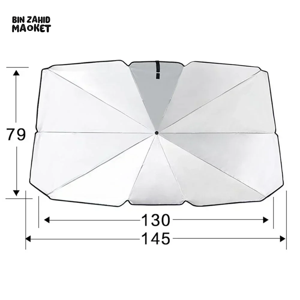 🚗🌡️ Car Front Windshield Sunshade: 99% UV Blocker & Heat Reducer 🌡️ Universal Fit | Easy Fold Sun Protection ✨