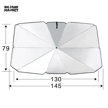 🚗🌡️ Car Front Windshield Sunshade: 99% UV Blocker & Heat Reducer 🌡️ Universal Fit | Easy Fold Sun Protection ✨