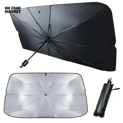 🚗🌡️ Car Front Windshield Sunshade: 99% UV Blocker & Heat Reducer 🌡️ Universal Fit | Easy Fold Sun Protection ✨
